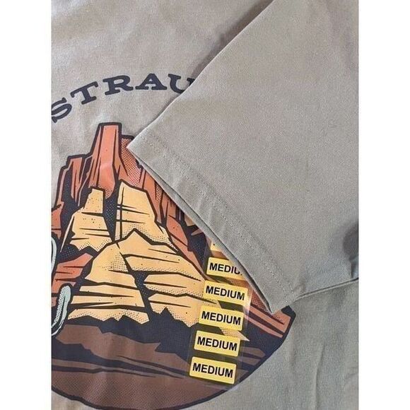 Levi Strauss Graphic Print T-Shirt, Mens Medium Short Sleeve Top Crew Neck - Picture 5 of 10